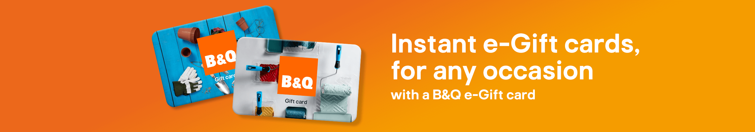 Shop B&Q e-Gift cards